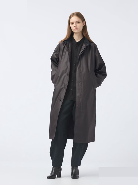 Плащ Uniqlo розмір L темно коричневе (471544) - Фото 3 Плащ Uniqlo розмір L темно коричневе (471544) - изображение 3