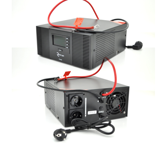 Інвертор з правильною синусоїдою RITAR RTSWrl-600 420Вт 12V - зображення 3