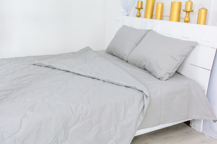 Літній постільний комплект MirSon №2488 Евкаліпт 16-5703 Light Gray ковдра 155х215 см + наволочки 2 х 50х70 см + простирадло 150x220 см від Rozetka на платформі USKIDKA Акція на Літній постільний комплект MirSon №2488 Евкаліпт 16-5703 Light Gray ковдра 155х215 см + наволочки 2 х 50х70 см + простирадло 150x220 см від Rozetka