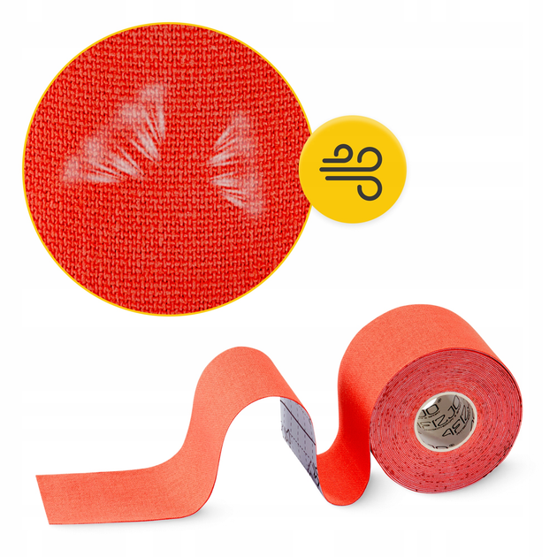 Стрічка кінезіологічна (кінезіо тейп) 4FIZJO 5 см x 5 м Red (P-5907739318800) - зображення 2