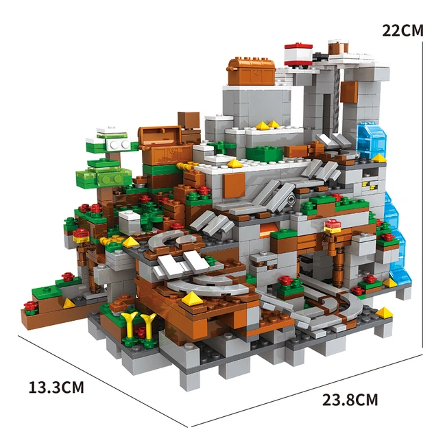 Конструктор Minecraft 1089 деталей SJ8806 Гірська печера Майнкрафт