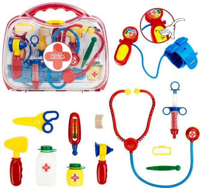Zestaw medyczny Klein Toys Doctor Case 12 szt KL4630 (4009847046307) - obraz 3