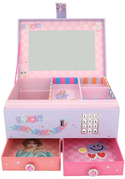 Szkatułka na biżuterię dla dzieci Depesche Topmodel Big Jewellery Box With Code And Sound Różowy (4010070682958) - obraz 4
