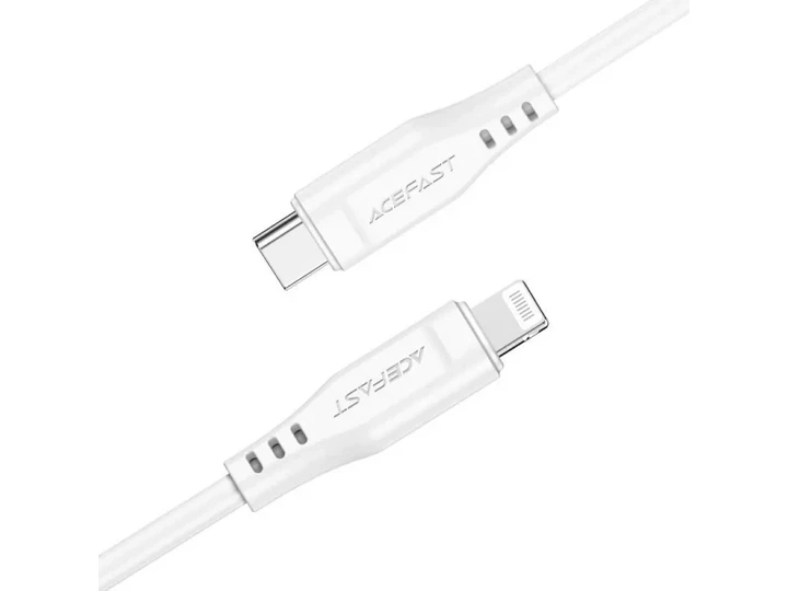 Кабель Acefast C3-01 USB Type-C to Lightning 1.2м White (6974316280811) - Фото 2 Кабель Acefast C3-01 USB Type-C to Lightning 1.2м White (6974316280811) - изображение 2