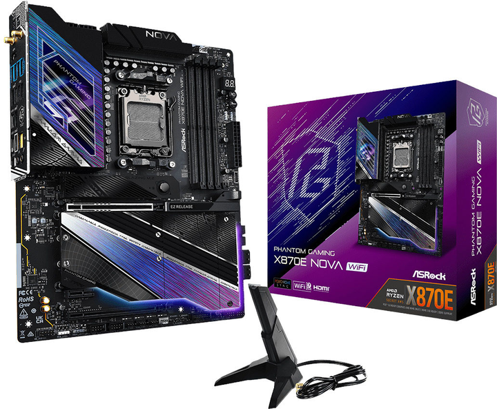 Płyta główna ASRock X870E Nova WiFi (sAM5, AMD X870E, PCI-Ex16) - obraz 10