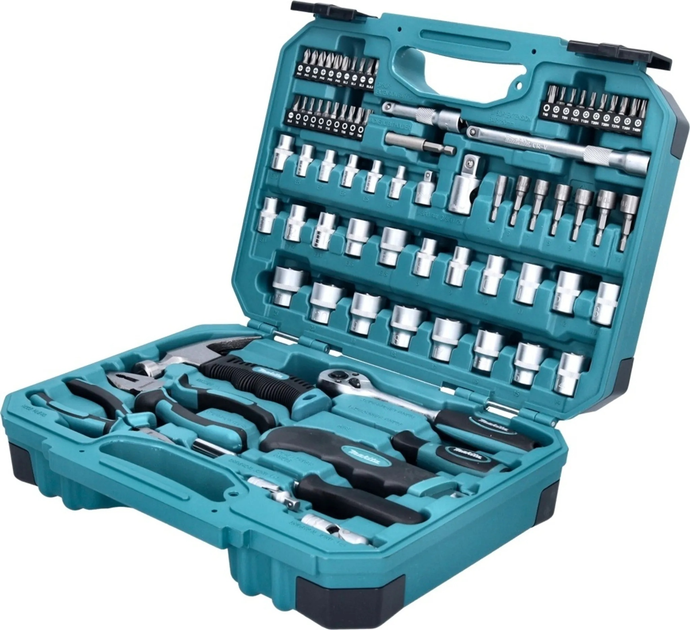 Набір інструментів Makita E-10899 76 предметів (088381581493) - зображення 5