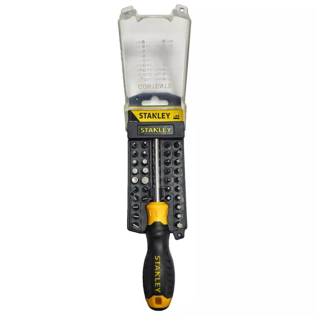 Отвертка - набор Multibit c насадками STANLEY STHT0-70885 : насадкы 34 шт - Фото 1 Отвертка - набор Multibit c насадками STANLEY STHT0-70885 : насадкы 34 шт - изображение 1