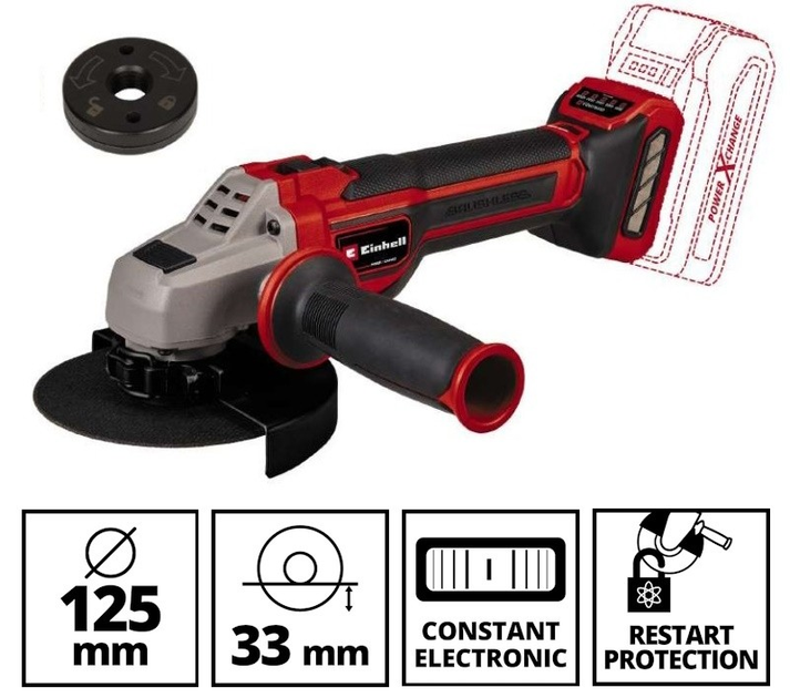 Набор аккумуляторных инструментов EINHELL TK 18/3 Li (CD+AG+HD+2 Battery+Bag) : с АКБ 2шт-18V 3.0Ач+ЗП - Фото 4 Набор аккумуляторных инструментов EINHELL TK 18/3 Li (CD+AG+HD+2 Battery+Bag) : с АКБ 2шт-18V 3.0Ач+ЗП - изображение 4