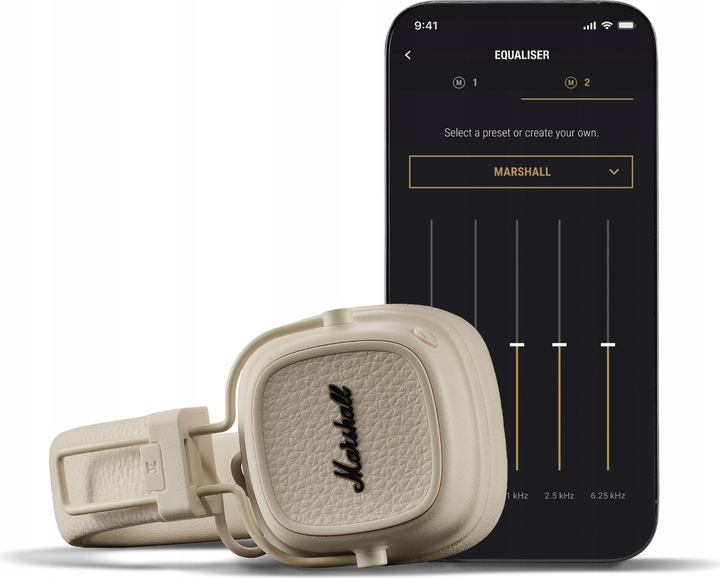 Навушники Marshall Headphones Major V Кремові (7340055401111) - зображення 8