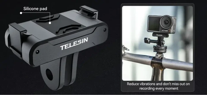 Магнитный адаптер TELESIN OA-TPM-T04 с двумя захватчиками для экшн-камер DJI OSMO Action 3/4/5o, OSMO360 (код № OA-TPM-T04) - Фото 6 Магнитный адаптер TELESIN OA-TPM-T04 с двумя захватчиками для экшн-камер DJI OSMO Action 3/4/5o, OSMO360 (код № OA-TPM-T04) - изображение 6