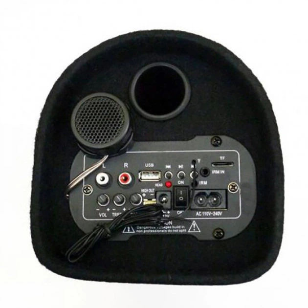 Активный сабвуфер усилитель для автомобиля Car Subwoofer Speaker ZPX ZX-8SUB Bluetooth USB 800 Вт 8" - Фото 4 Активный сабвуфер усилитель для автомобиля Car Subwoofer Speaker ZPX ZX-8SUB Bluetooth USB 800 Вт 8" - изображение 4