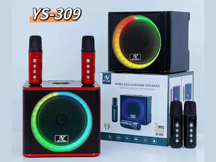 Портативна акустична колонка YS-309 USB FM-приймач Мінідинамік Bluetooth LED 3600mAh - Фото 2 Портативна акустична колонка YS-309 USB FM-приймач Мінідинамік Bluetooth LED 3600mAh - зображення 2