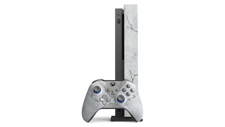 Набір Консоль Microsoft Xbox One X Gears 5 Limited Edition 1TB Light Grey Б/У + Геймпад Бездротовий Gears Of War Version 2 - зображення 4
