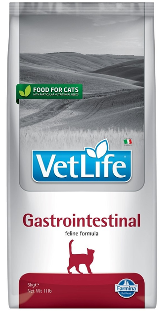 Сухий лікувальний корм для котів Farmina Vet Life Gastrointestinal дієт. харчування, у разі захворювання ШКТ 2 кг (8010276025340) - зображення 2