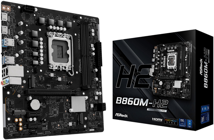 Płyta główna ASRock B860M-H2 (LGA1851, B860, PCI-Ex16) (90-MXBS00-A0UAYZ) - obraz 4