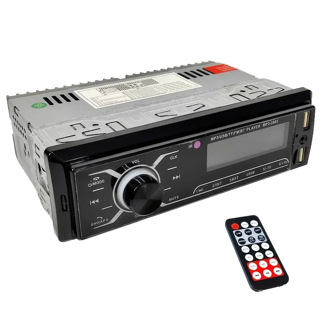 Автомобильная магнитола MP3 3885 ISO 1DIN с Bluetooth и пультом ДУ 3366 - изображение 2