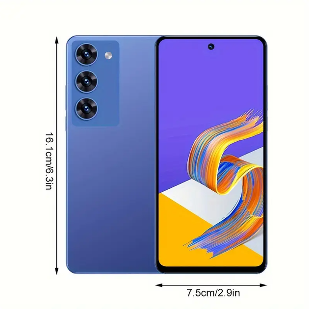 Мобільний телефон Aidekunlin M70 Android 8.0 2Gb RAM 64Gb ROM 3200mAh на дві сім картки Блакитний - зображення 2