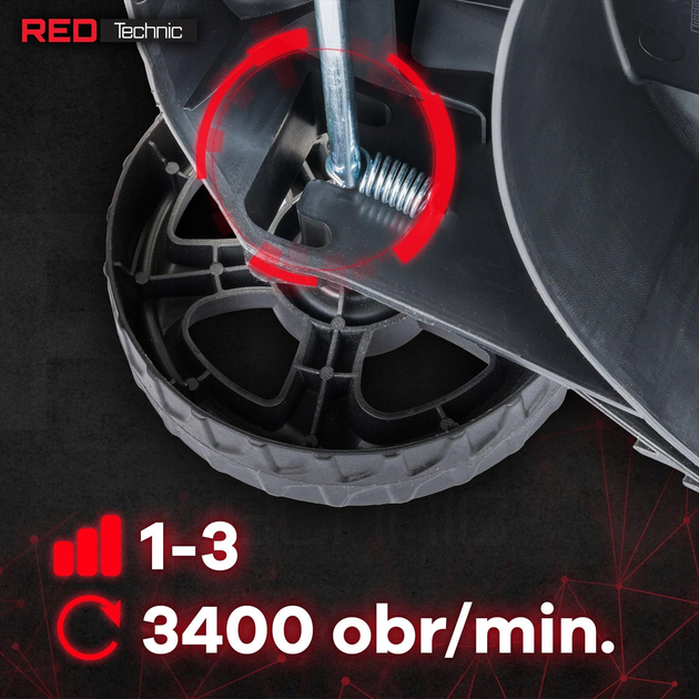 Газонокосарка електрична RED TECHNIC RTKSE0027 (2200 Вт, 32 см, 30 л кошик) - зображення 5