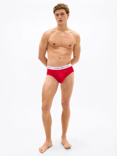 Набір чоловічих трусів брифів Tommy Hilfiger (199243997631) Classics Brief Red 4 шт. XL комбіновані - зображення 4