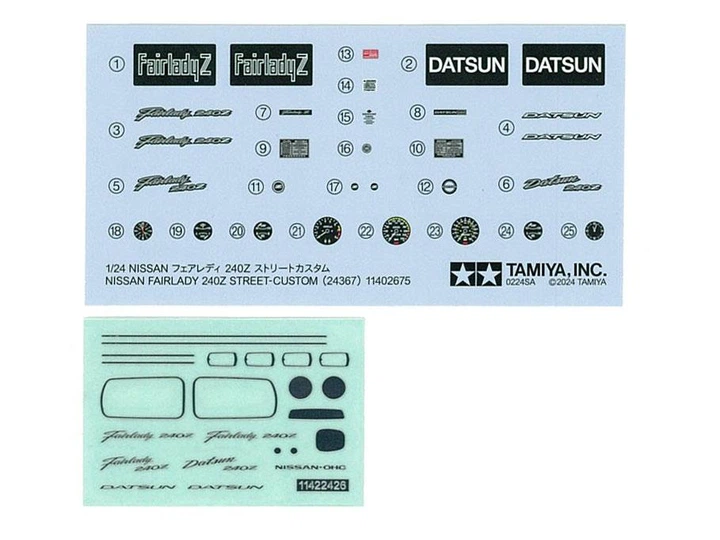 Збірна модель 1/24 Автомобіль Nissan Fairlady 240Z Street-Custom