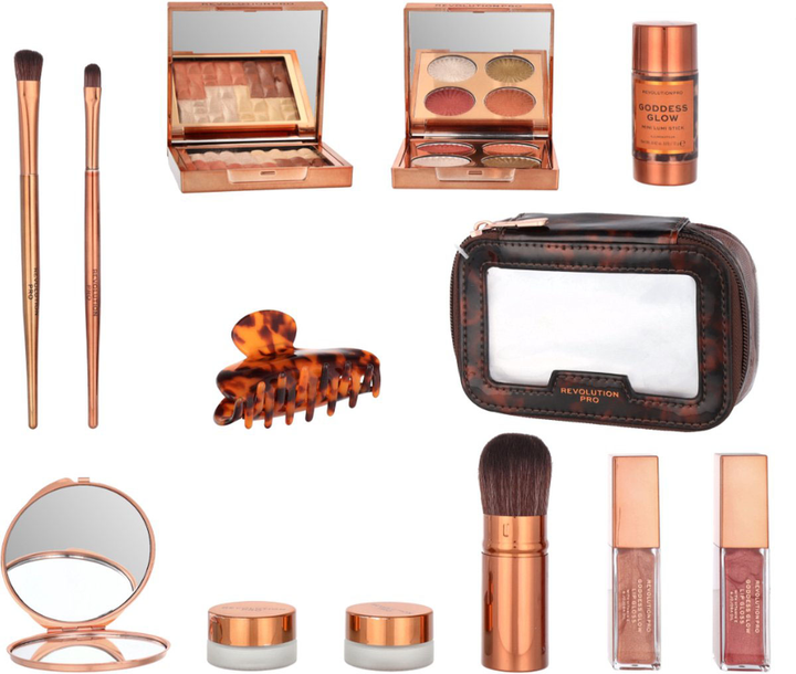 Набір Makeup Revolution Revolution Pro Goddess Glow 12 Days Advent Calendar (5057566524698) - зображення 3