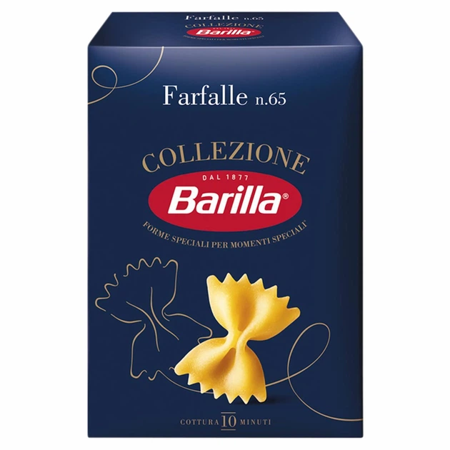 Макароны BARILLA FARFALLE COLLEZIONE бантики, 500г - Фото 1 Макароны BARILLA FARFALLE COLLEZIONE бантики, 500г - изображение 1