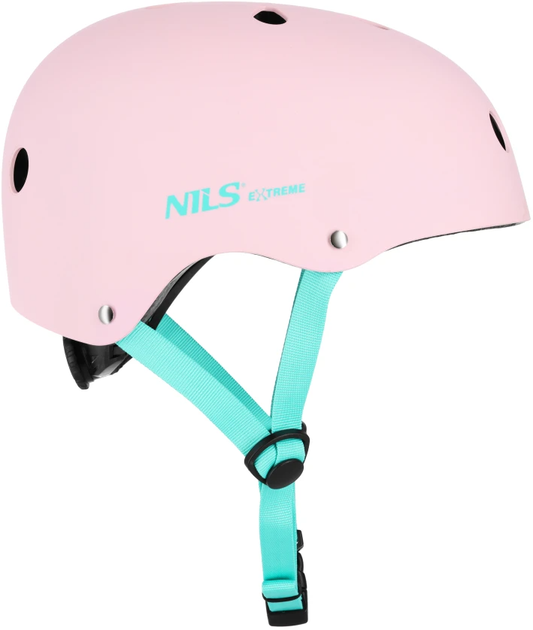 Kask Nils EXTREME MTW001-1 XS 48-52 cm Różowy (16-70-351) (5907695586275) - obraz 1