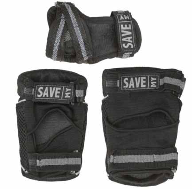 Zestaw bezpieczeństwa Rarewaves Save My Bones Safety Set S Black (5711697009126) - obraz 3