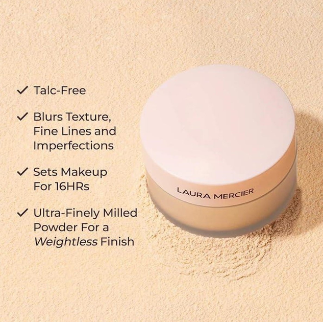 Пудра для обличчя Laura Mercier Translucent Loose Ultra-Blur Mini розсипчаста без тальку Medium Deep 6 г (194250047592) - зображення 3