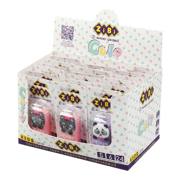 Корректор ленточный ZiBi Cute 5мм х 6м (ZB.2910) - Фото 1 Корректор ленточный ZiBi Cute 5мм х 6м (ZB.2910) - изображение 1