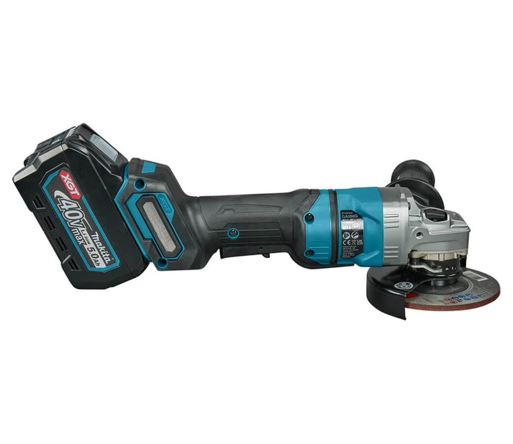 Акумуляторна кутова шліфмашина Makita XGT 40 V Max GA050GT101 у кейсі MakPac 4 з 1 акб 40V 5.0Ah та з/п DC40RA (GA050GT101) - зображення 4
