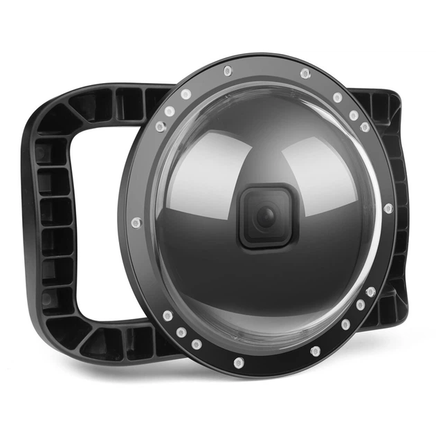 Підводний бокс купол для GoPro Hero 8 Black, 45 м, дворучний, акрил (5A71DDF0025D) - зображення 3