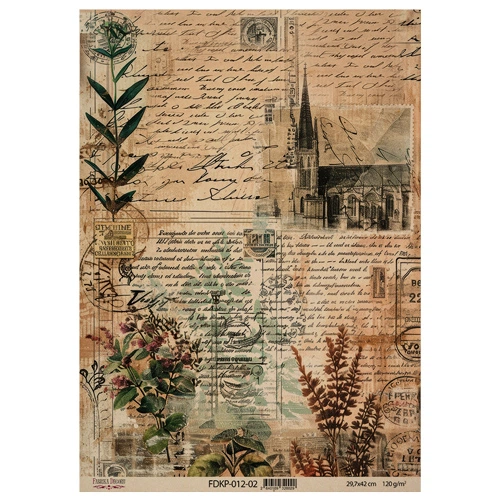 Аркуш крафт паперу з малюнком Фабрика Декору Naturalist Notes 01, 42x29,7 см, артикул FDKP-012-2 - Фото 1 Аркуш крафт паперу з малюнком Фабрика Декору Naturalist Notes 01, 42x29,7 см, артикул FDKP-012-2 - зображення 1