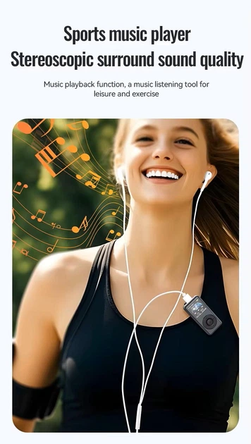 Мини диктофон JNN M21 8GB с клипсой цифровой MP3 плеер - изображение 8