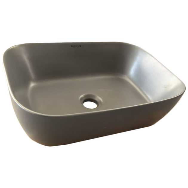 Раковина накладна MIXXUS PREMIUM DIVERSE-0116 GRAY 455x330x135mm (MP6651) - изображение 6
