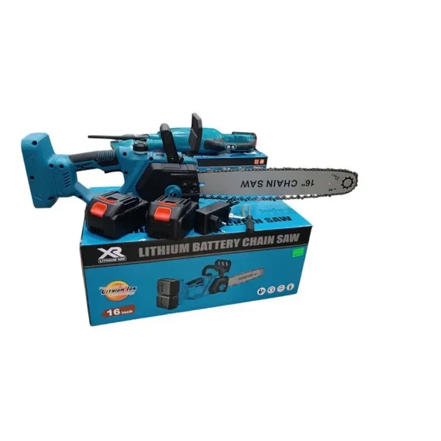 Аккумуляторная цепная пила Electric Saw 16" (48 см), 68В, 2 аккумулятора, 2500 Вт, быстрая натяжка цепи, кейс в комплекте - зображення 3