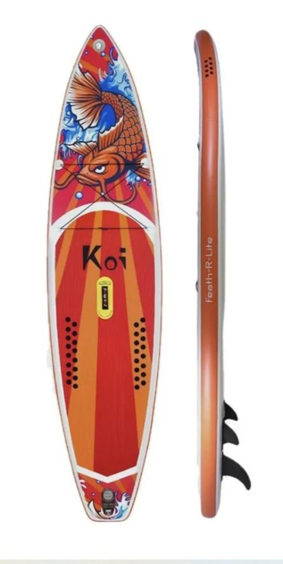 Сапборд надувний двошаровий кант / Supboard Fun Water Koi 335х83х15 - зображення 3