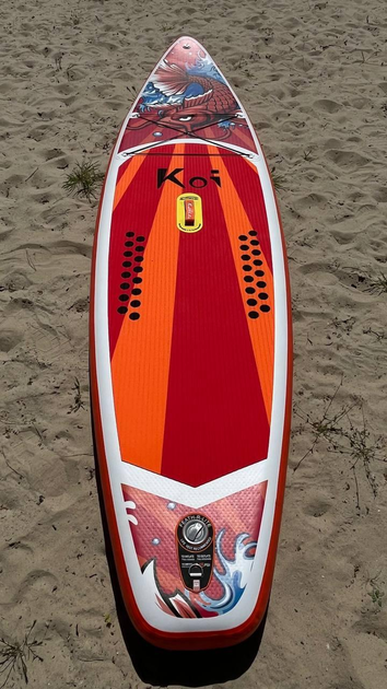 Сапборд надувний двошаровий кант / Supboard Fun Water Koi 335х83х15 - зображення 7