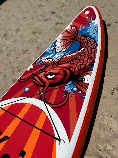 Сапборд надувний двошаровий кант / Supboard Fun Water Koi 350х84х15 - зображення 8