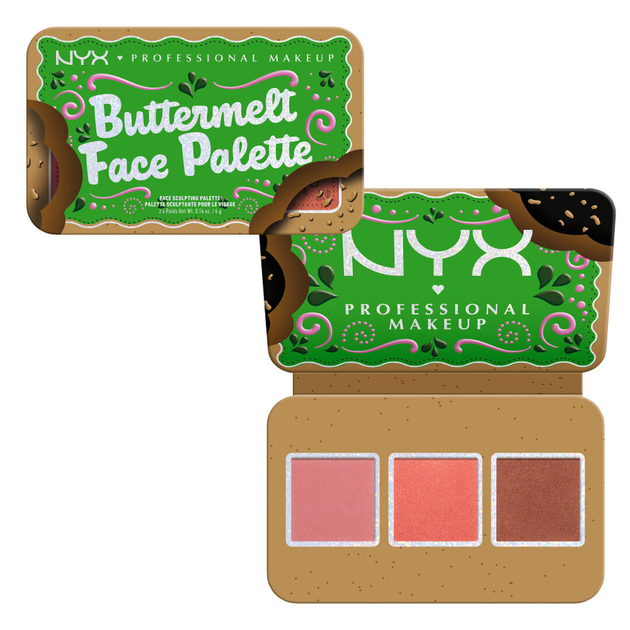 Палетка для контурування обличчя NYX Professional Makeup Buttermelt Dark 12 г (800897262280) - зображення 4