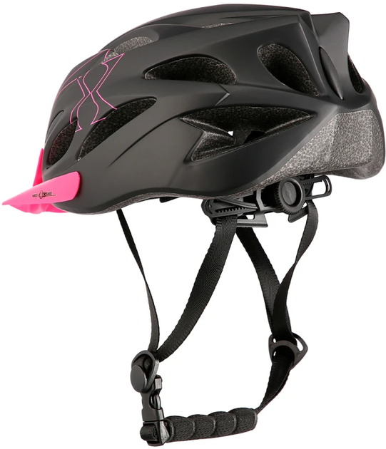 Kask Nils Extreme MTW291 L 55-61 cm Czarno-różowy (16-70-120) (5907695502343) - obraz 3