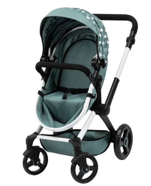 Коляска для ляльок Bayer Design Xeo 2 в 1 Зелена (4003336170580) - зображення 7
