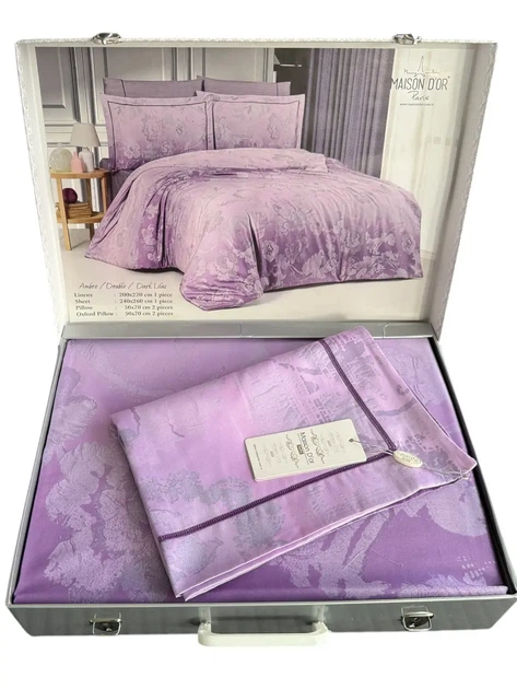 Двоспальний Євро комплект - Maison d'or Ambre Dark Lilac Тенсел - изображение 2