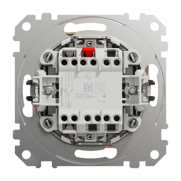 Перемикач одноклавішний з підсвіткою бежевий Sedna Design & Element Schneider Electric SDD112106L - зображення 2