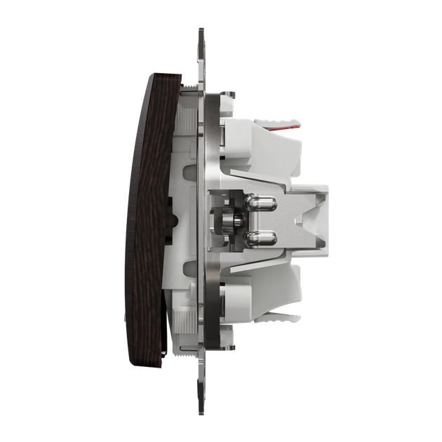 Переключатель одноклавишный с подсветкой венге Sedna Design & Element Schneider Electric SDD181106L - изображение 3