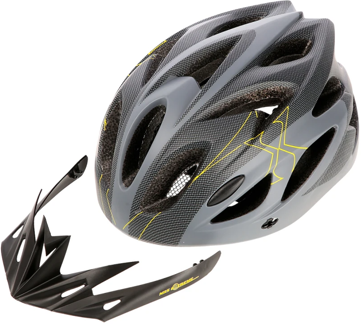 Kask Nils Extreme MTW291 S 50-59 cm Szaro-czarny (16-70-126) (5907695503579) - obraz 8