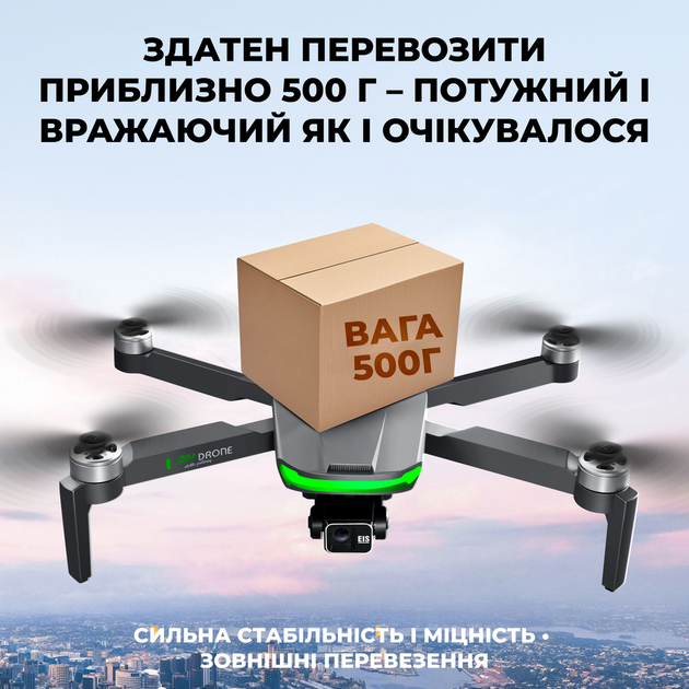 Квадрокоптер AOTULIGHT S155 GPS 2.7K дрон с 3-осевым подвесом, пультом с экраном, 360° обходом препятствий, EIS стабилизацией, Follow Me, FPV 5G WiFi, до 6 км, 40 мин полета - изображение 6