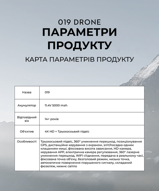 Профессиональный Квадрокоптер COMBO XiL019 4K дрон с 3-осевым подвесом, 6 км, 45+45 мин. экран на пульте - изображение 4