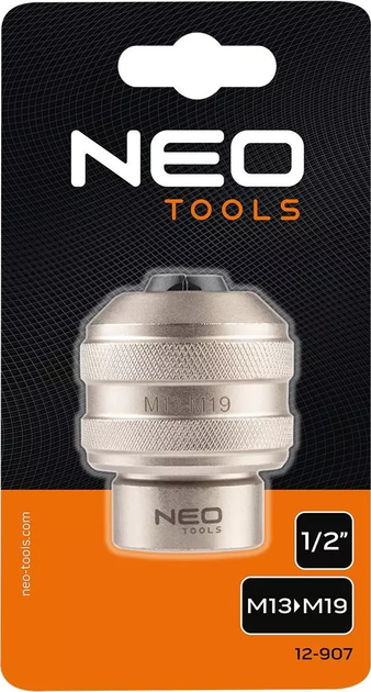 Adapter do gwintowników NEO Tools 1/2"DR M13-M19 12-907  (5907558477306) - obraz 8