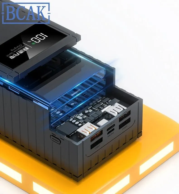 Powerbank Павербанк повербанк 50000 mAh с быстрой зарядкой |3USB/Type-C, QC 33W+PD20W - изображение 3